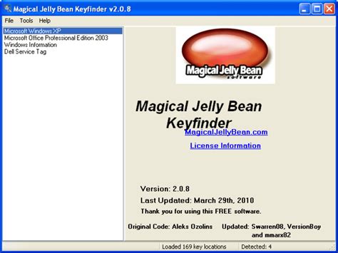 Magical jelly bean keyfinder secure